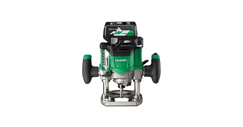 Défonceuse sans fil HIKOKI 36 V avec profondeur de plongée de 50 mm et pinces interchangeables de 6, 8 et 12 mm pour une flexibilité maximale M3612DAWPZ