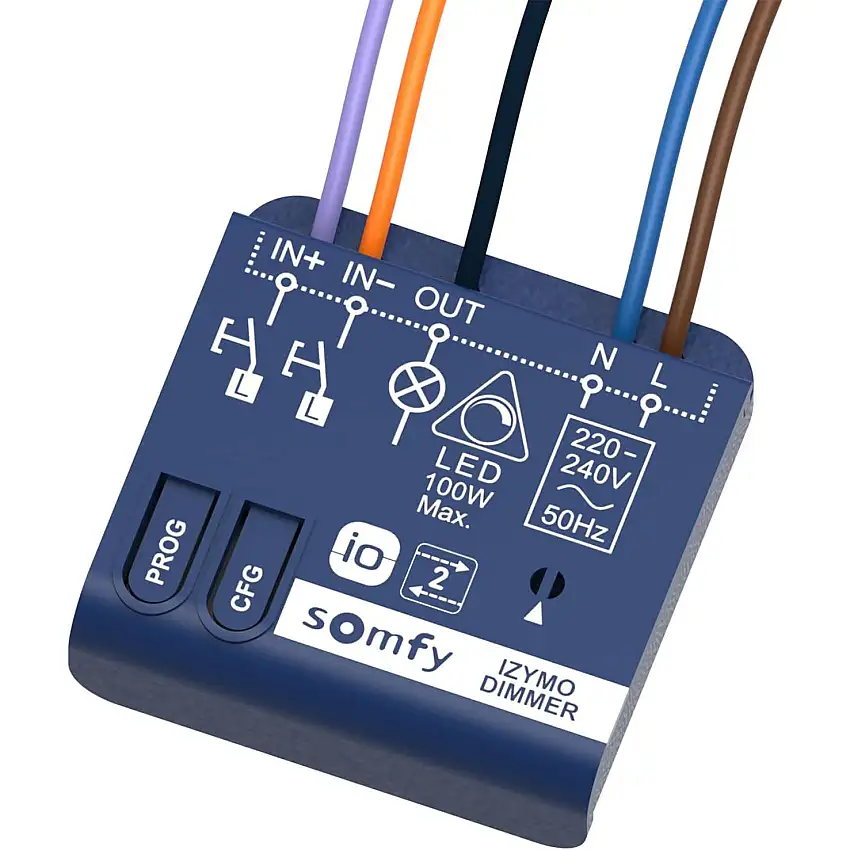 Somfy - Micro-récepteur io IZYMO pour éclairage avec variation - 1822663
