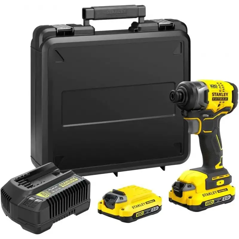 Stanley SFMCF810D2K-QW FatMax V20 Visseuse a chocs (18V/2x2,0Ah), coffret