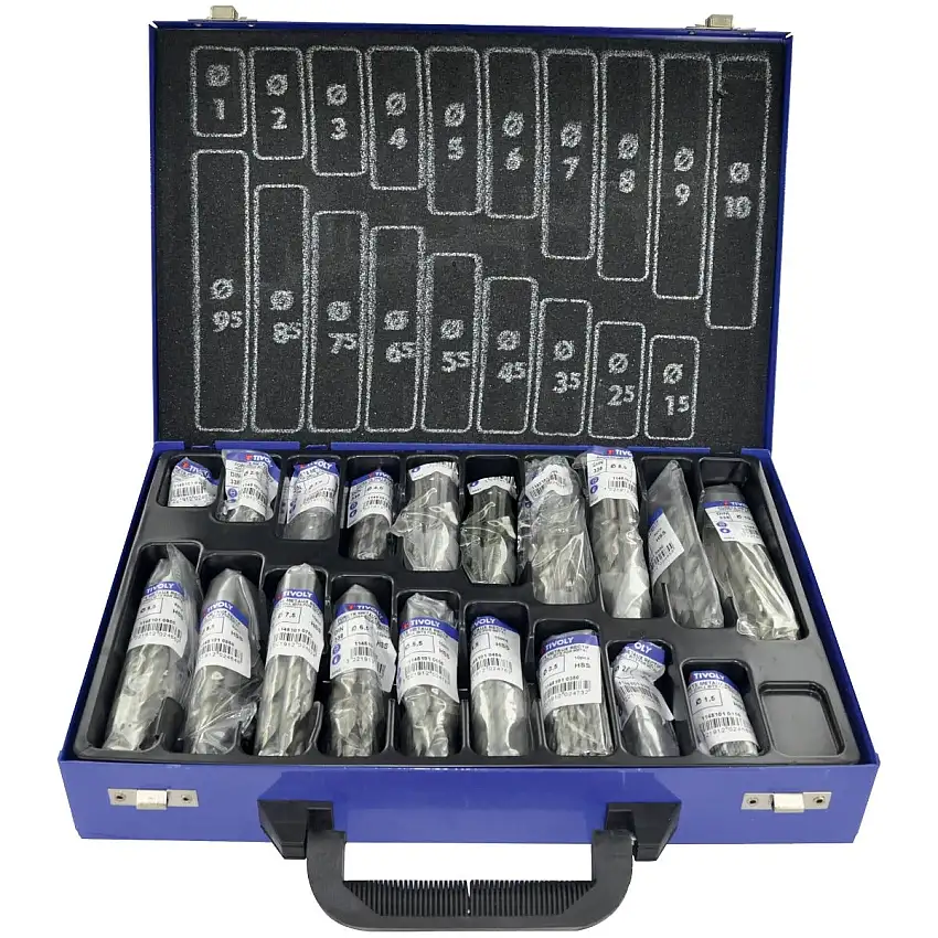 Tivoly - Coffret 170 forets métaux HSS rectifiés pointe en croix 1 à 10mm ACCESS - 11451070024